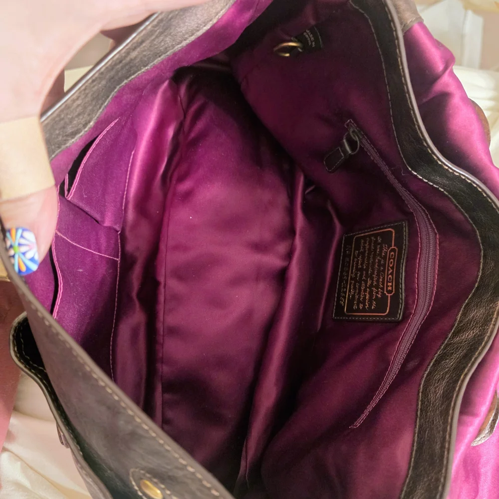 Coach Legacy GARCIA Top Handle Bronze Vecchetta Leather - Picture 7 of 7